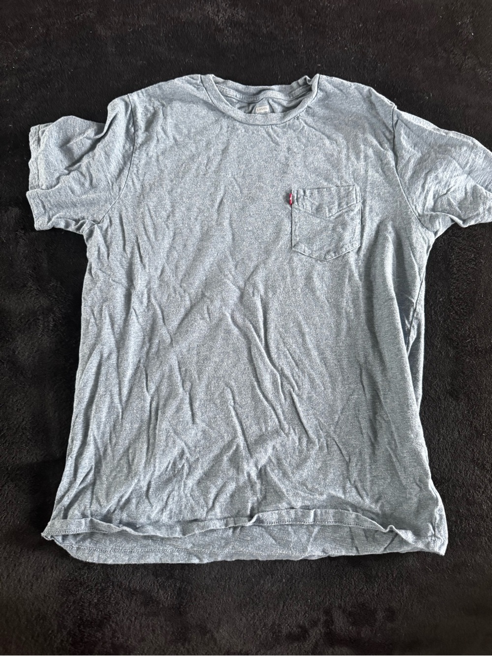 Levi's Heather Light Blue Pocket Tee